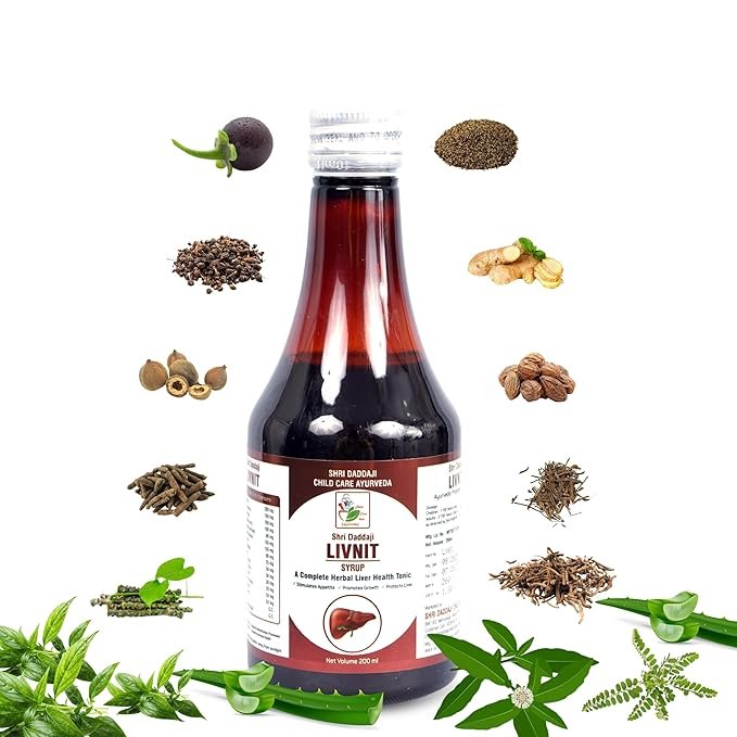 Shri Daddaji LIVNIT Syrup 200ml | Ayurvedic Liver Health Tonic