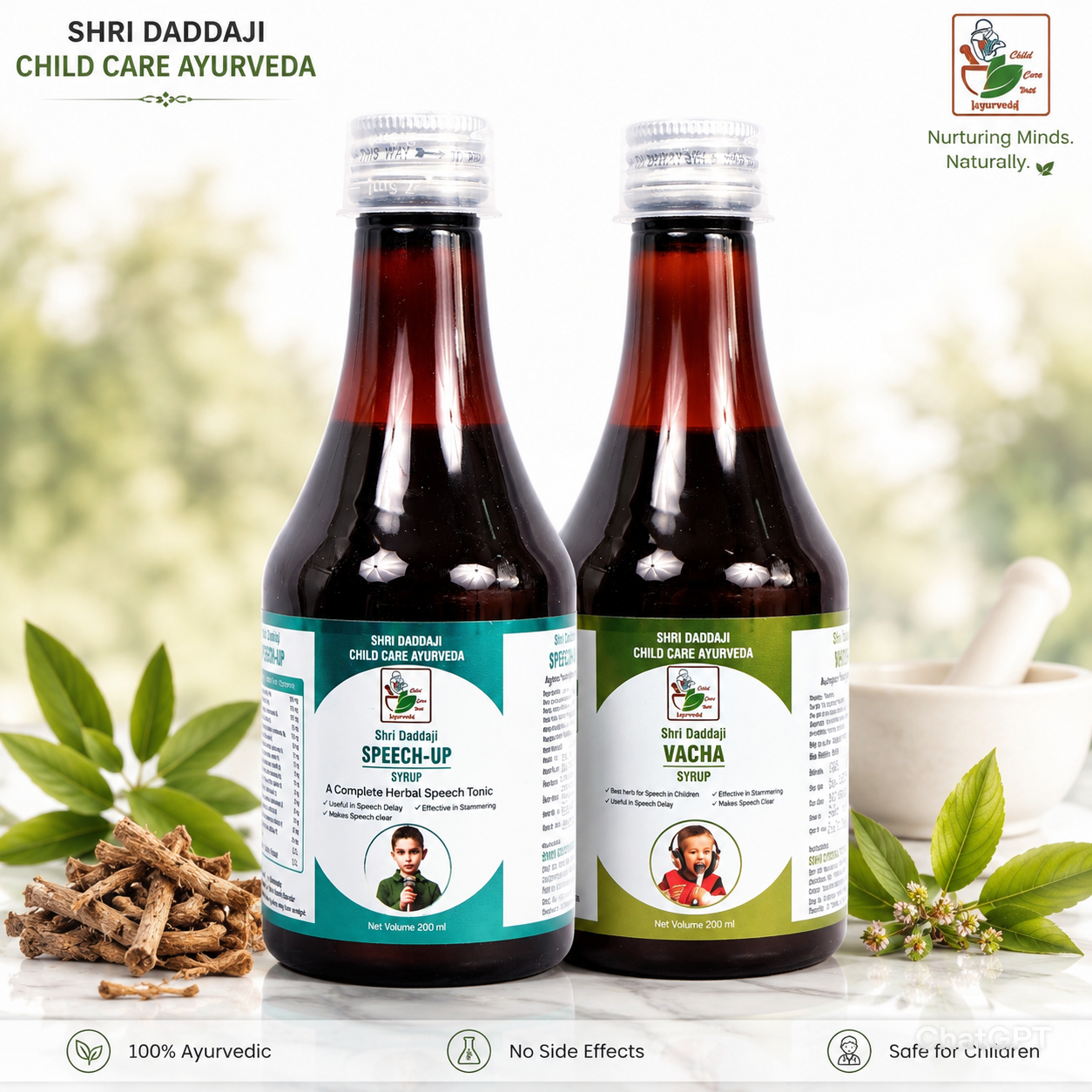 Speech-Up Syrup + Vacha Syrup Combination