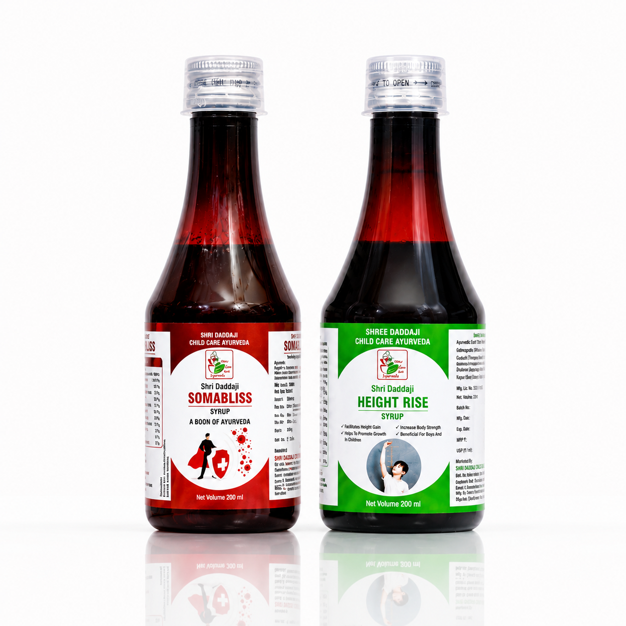 Somabliss + height Rise Syrup Combo Pack