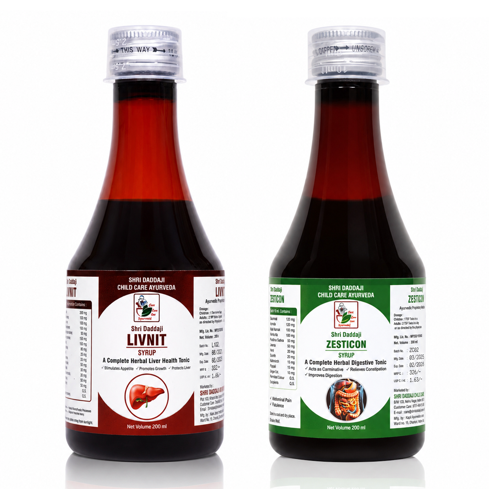 Livnit + Zesticon Syrup Combo Pack